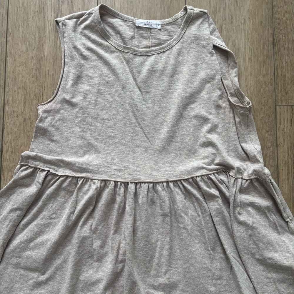 TALULAH Beige Tank Top